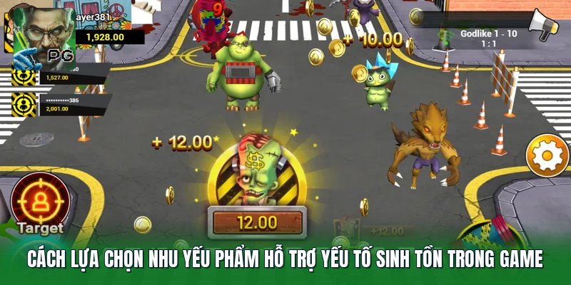 Cách lựa chọn nhu yếu phẩm hỗ trợ yếu tố sinh tồn trong game