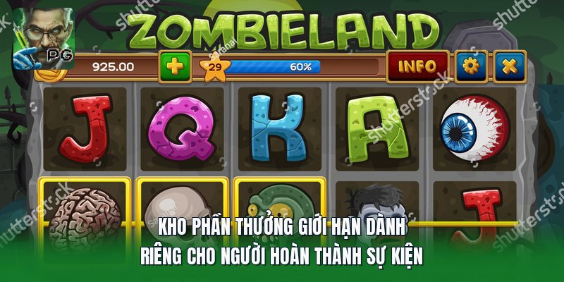 Kho phần thưởng giới hạn dành riêng cho người hoàn thành sự kiện